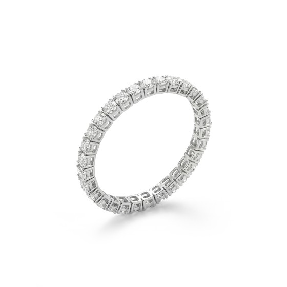 white gold pave-set diamond bracelet