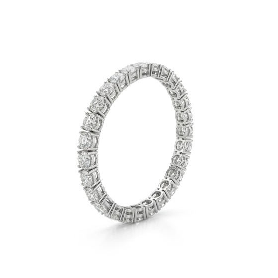 white gold pave-set diamond bracelet