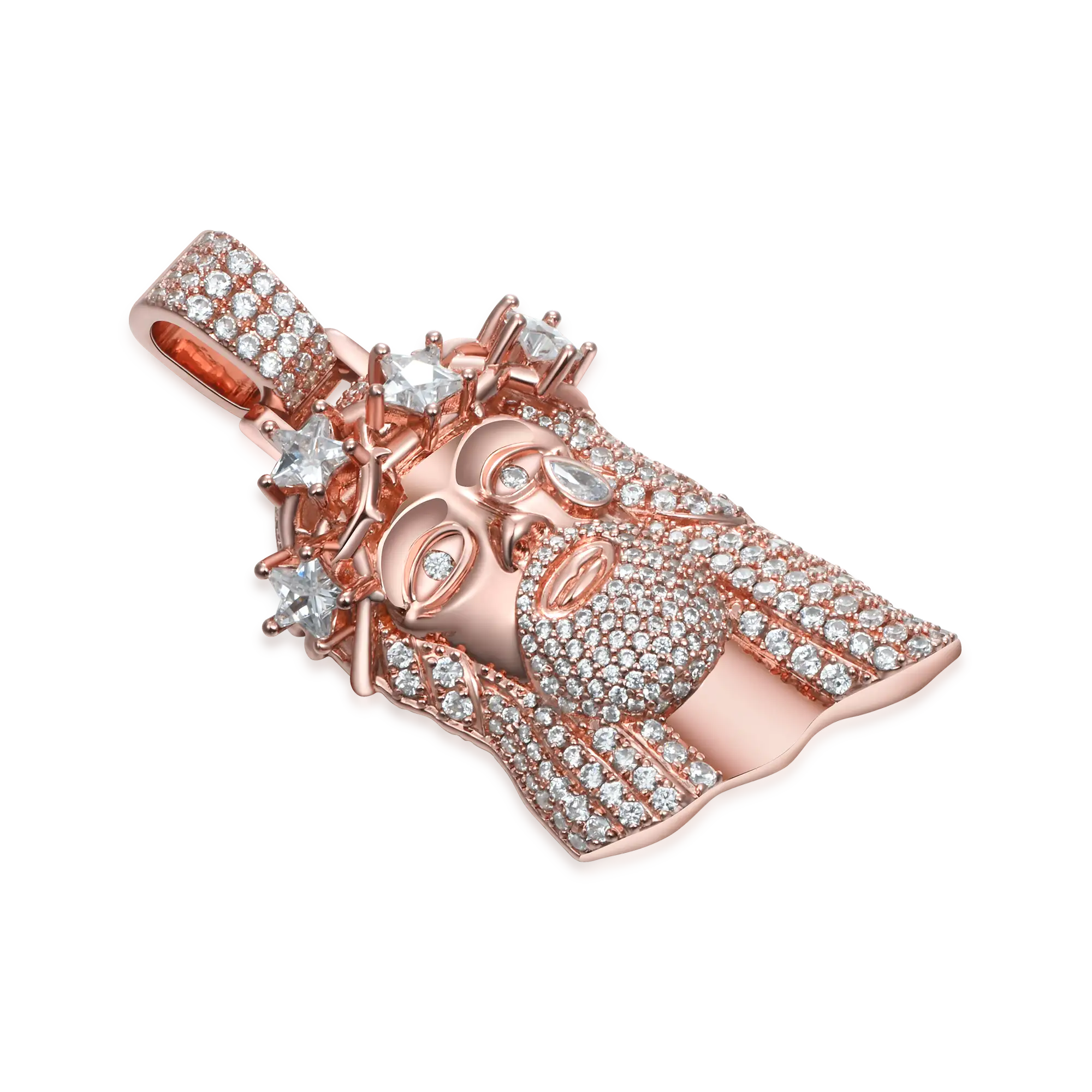 Rose Gold Stellar Jesus Pendant